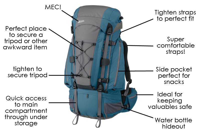 mountain equipment coop hiking backpack