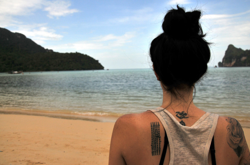 island outline tattoos