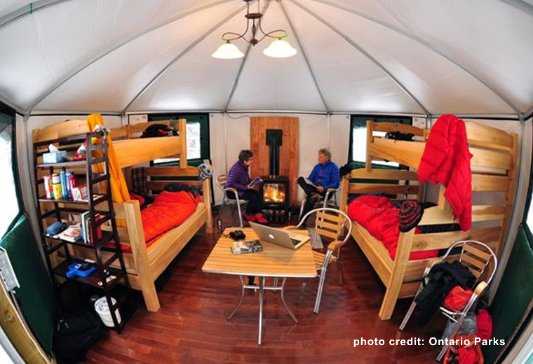 Winter Camping in a Yurt at MacGregor Point Provincial Park Seattle s Travels