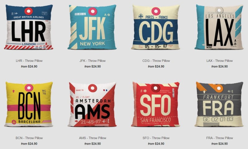 airportag pillows