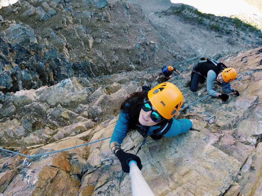 via ferrata kicking horse mountain