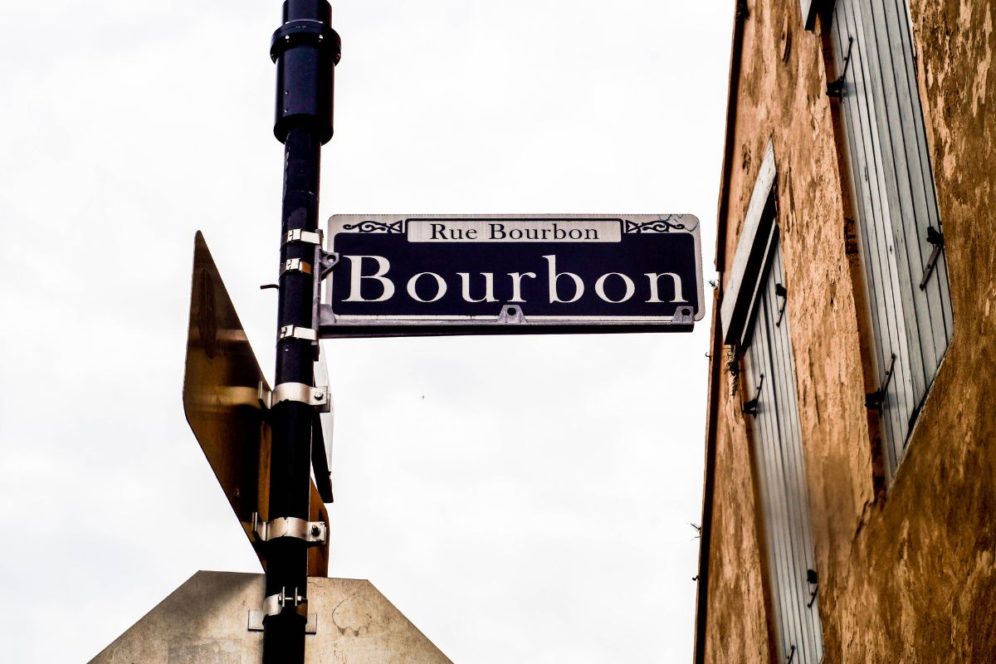 bourbon street sign