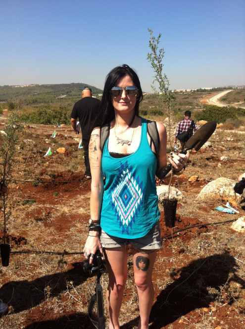 planting trees in Israel