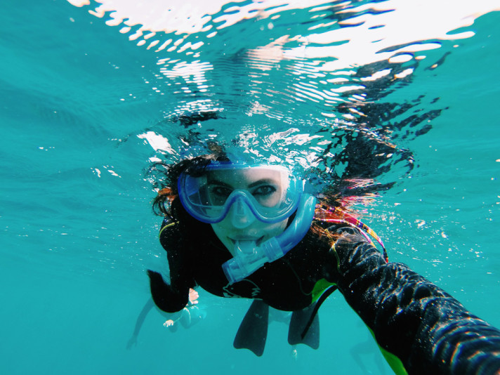 Snorkelling With Giant Manta Rays in Ishigaki