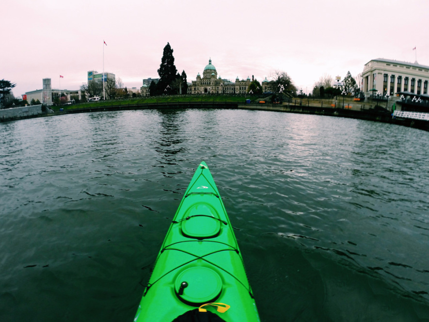 Kayaking in Victoria's Harbour