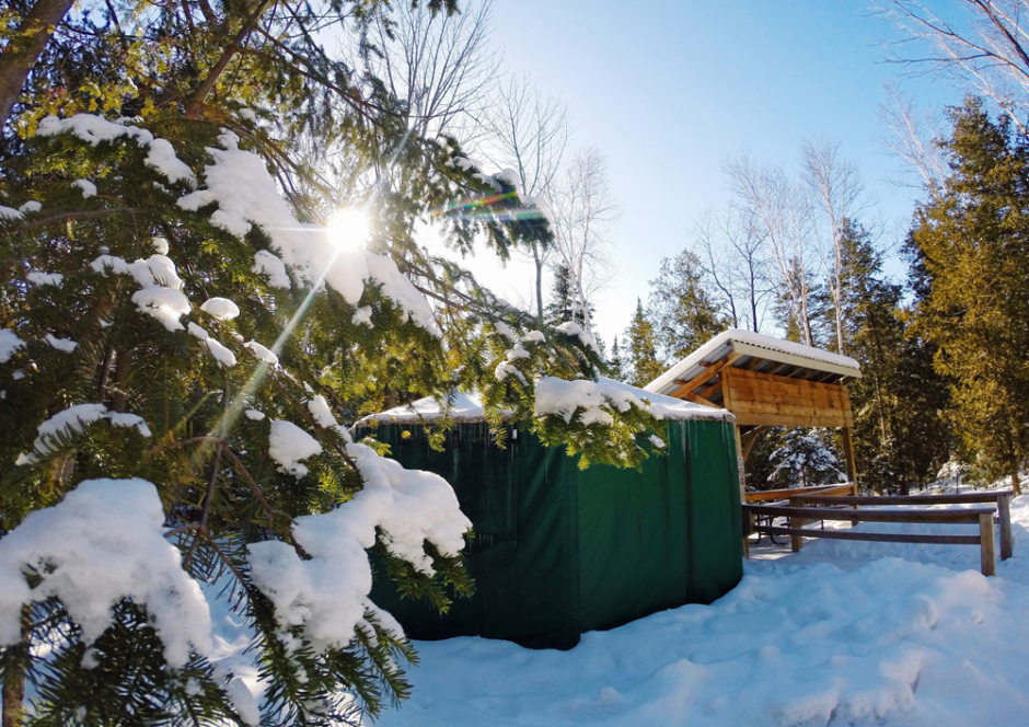 Winter Camping in a Yurt at MacGregor Point Provincial Park